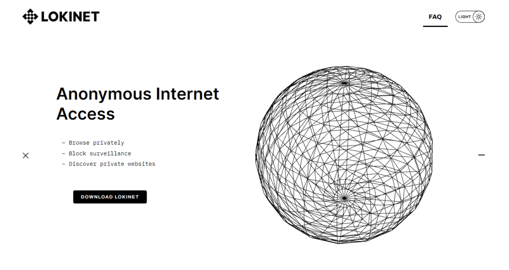 Afbeelding Download pagina van lokinet 